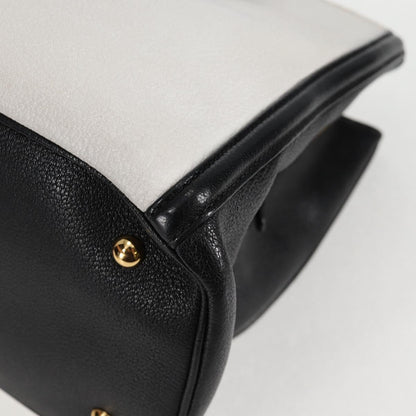 Miu Miu Madras, White, Leather, handbag
