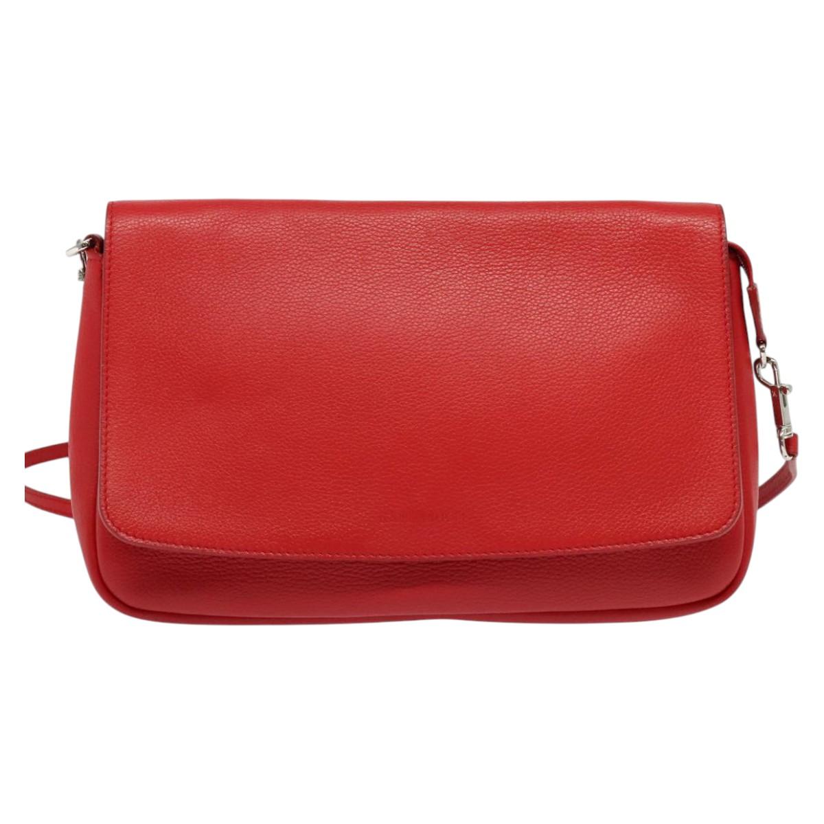 Louis Vuitton Parnassea, Red, Leather, shoulder