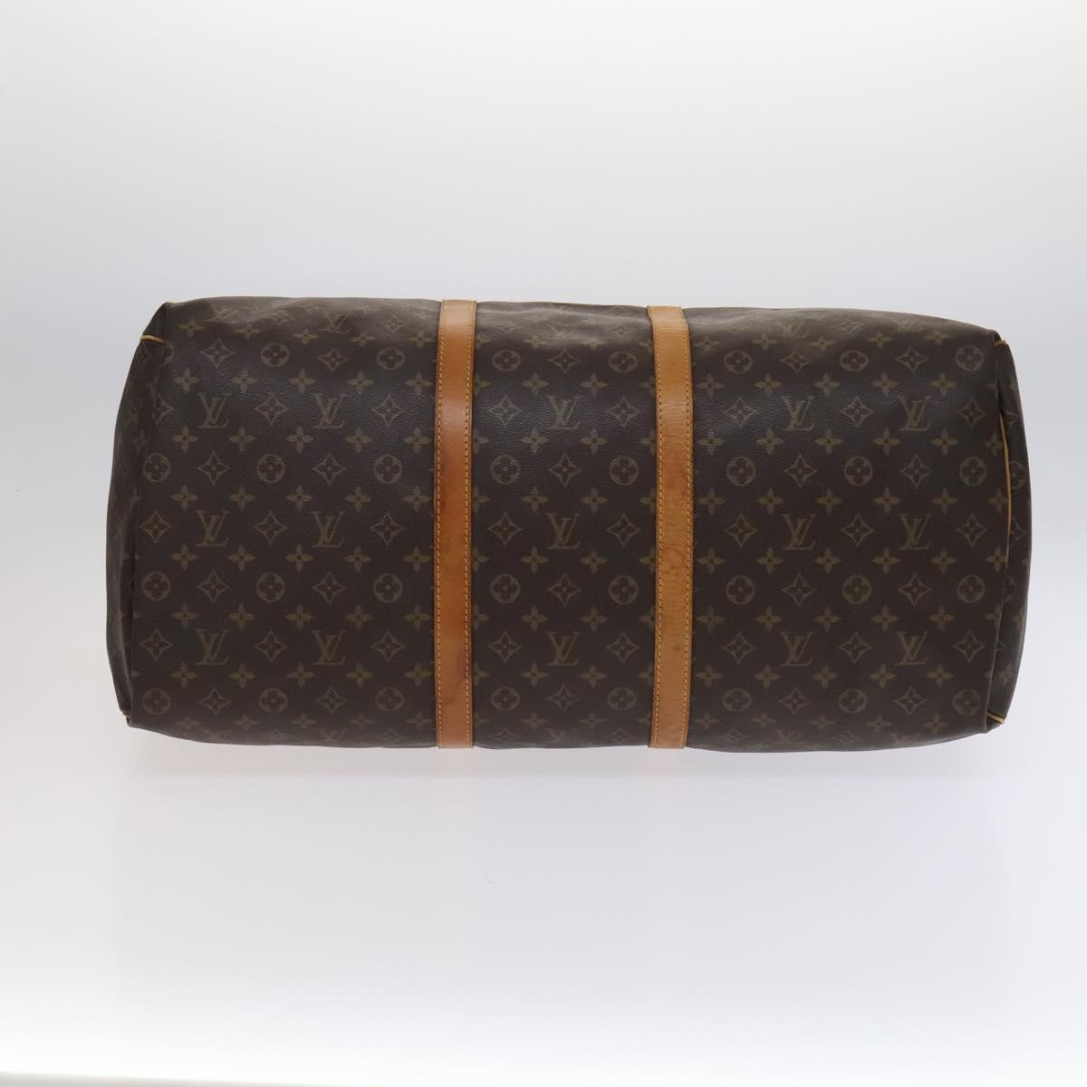 Louis Vuitton Keepall 60, Brown, Canvas, travel