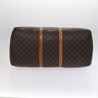 Louis Vuitton Keepall 60, Brown, Canvas, travel