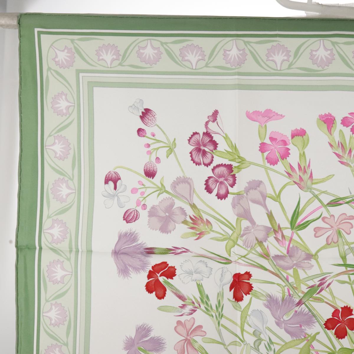 Hermes Carré 90 Silk multicolor, GREEN, SILK, Scarve & shawl