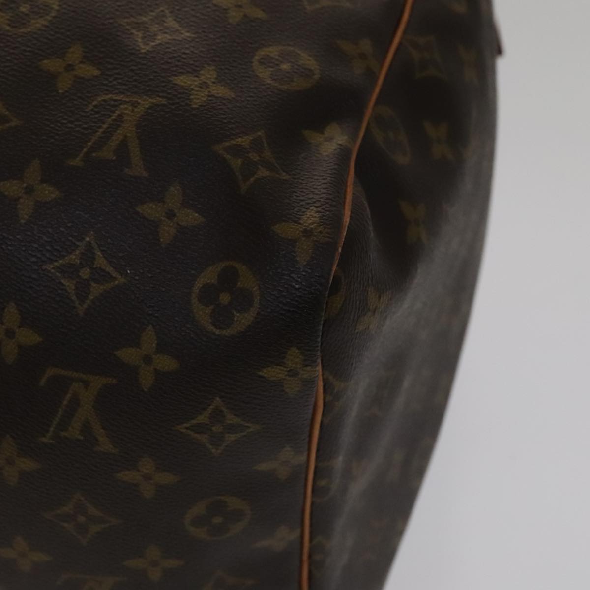 Louis Vuitton Keepall 60, Brown, Canvas, travel