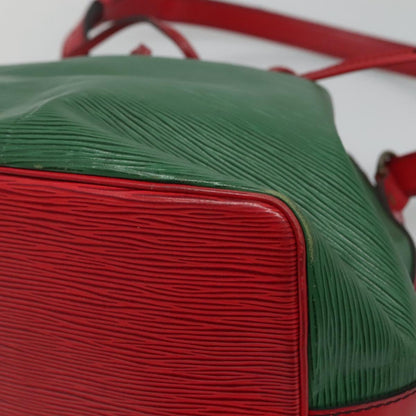 Louis Vuitton Noe, Green, Leather, shoulder