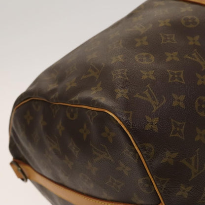 Louis Vuitton Keepall Bandouliere 55, Brown, Canvas, travel