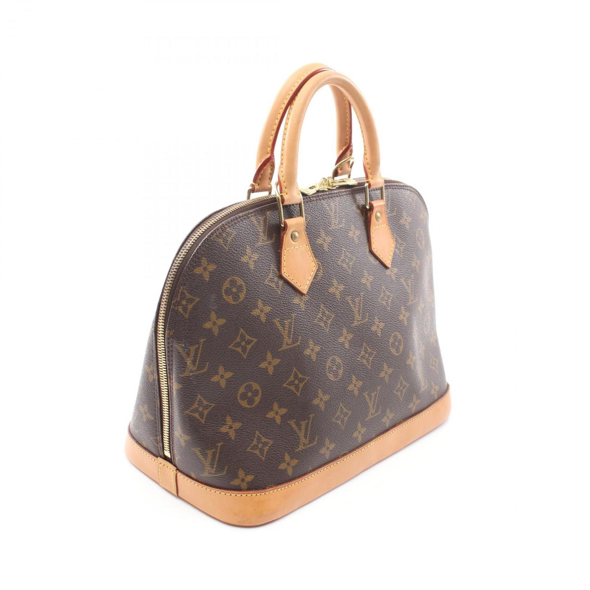 Louis Vuitton Alma, Brown, Canvas, handbag