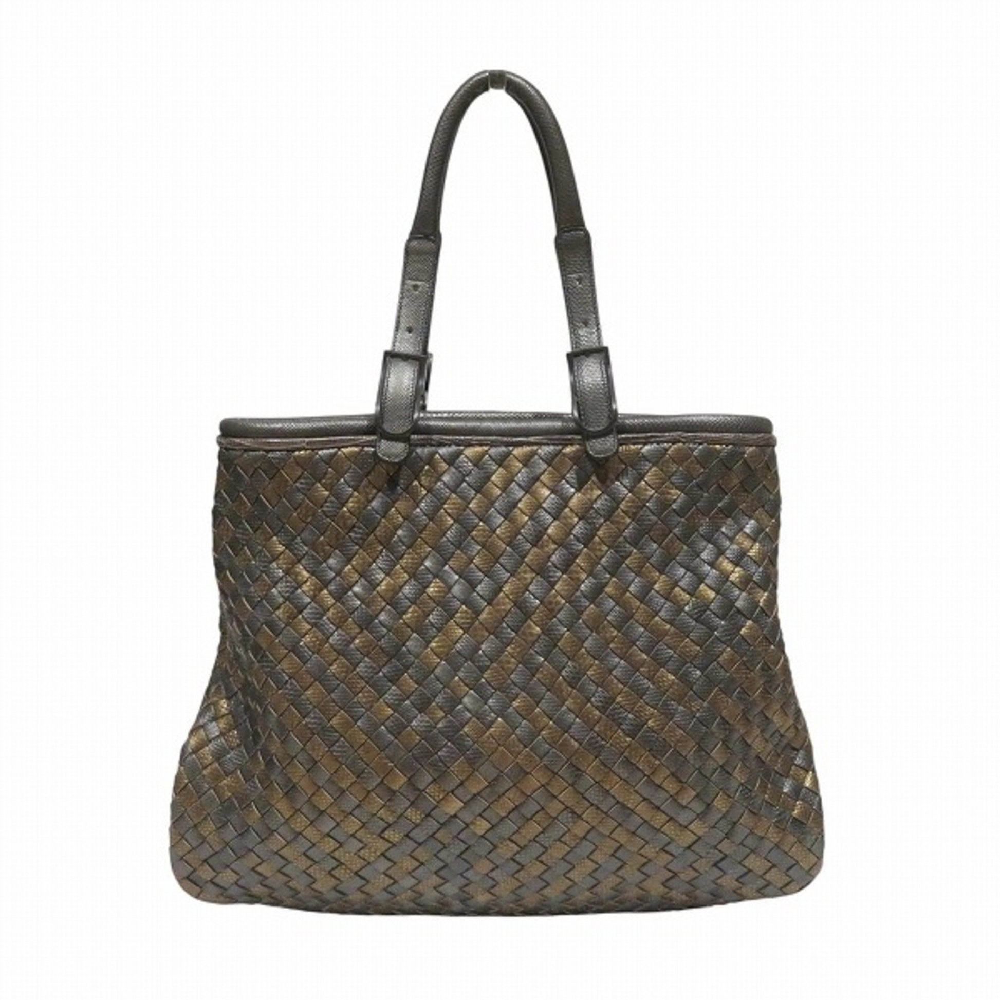 Bottega Veneta Intrecciato, Brown, Leather, tote