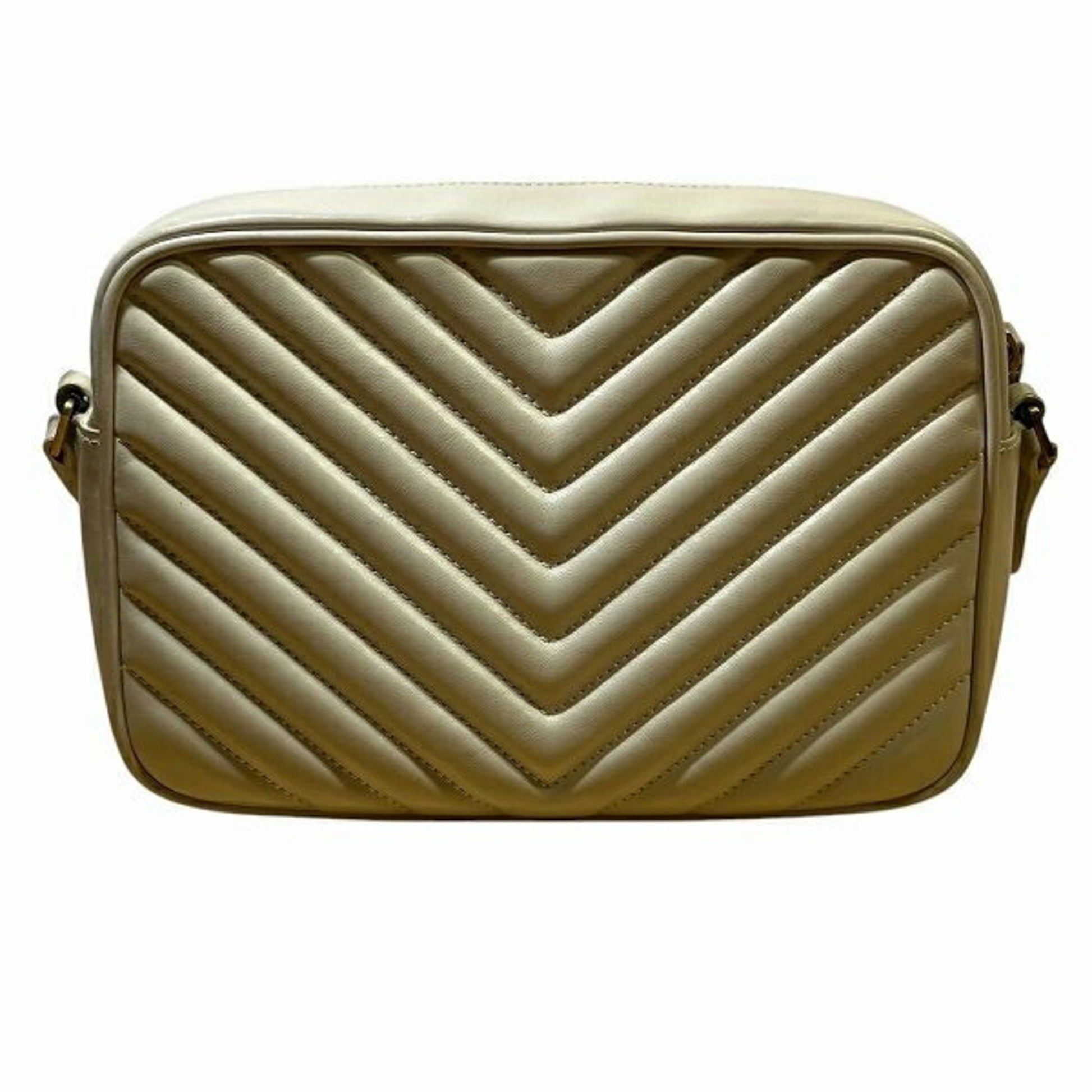 Saint Laurent Camera Lou, Beige, Leather, shoulder
