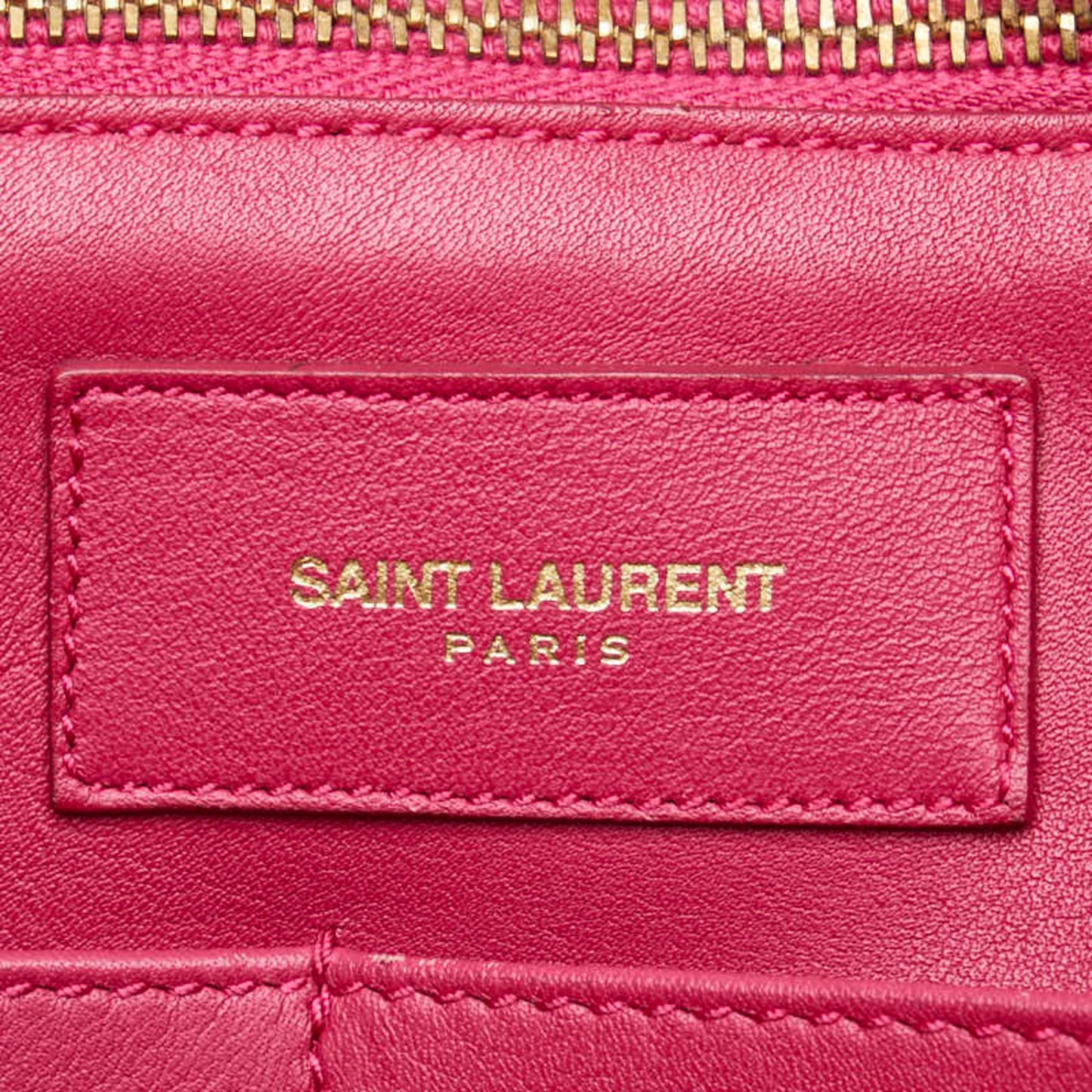 Saint Laurent Y line, Pink, Leather, handbag