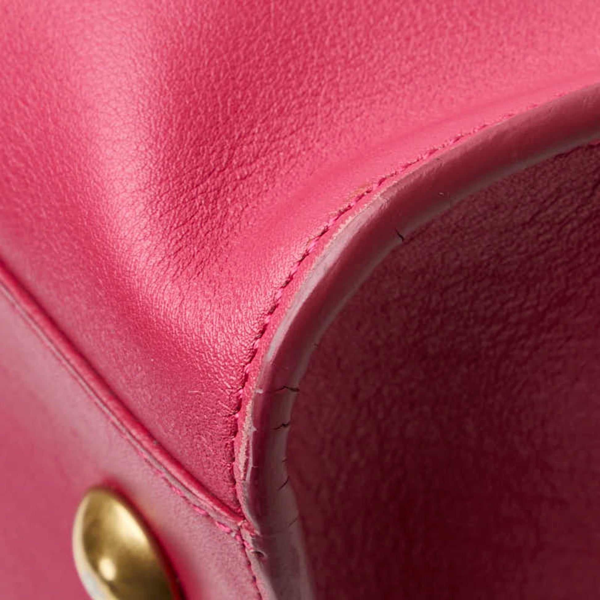 Saint Laurent Y line, Pink, Leather, handbag