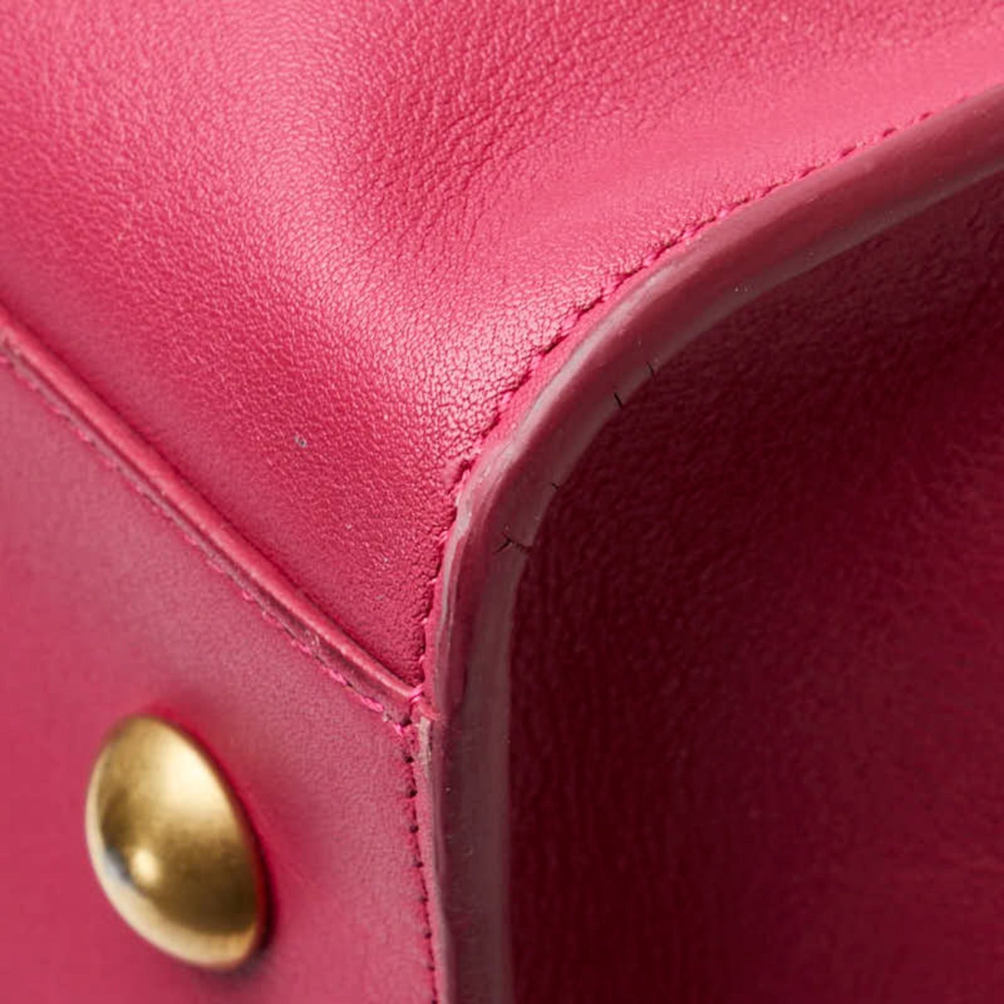Saint Laurent Y line, Pink, Leather, handbag