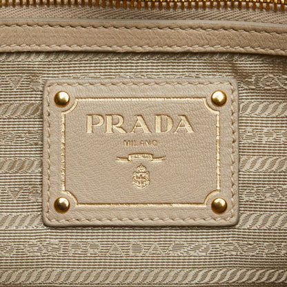 Prada Vitello, Beige, Leather, handbag