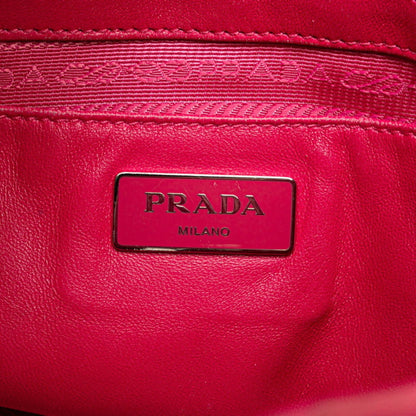 Prada Gaufre, Pink, NYLON, handbag