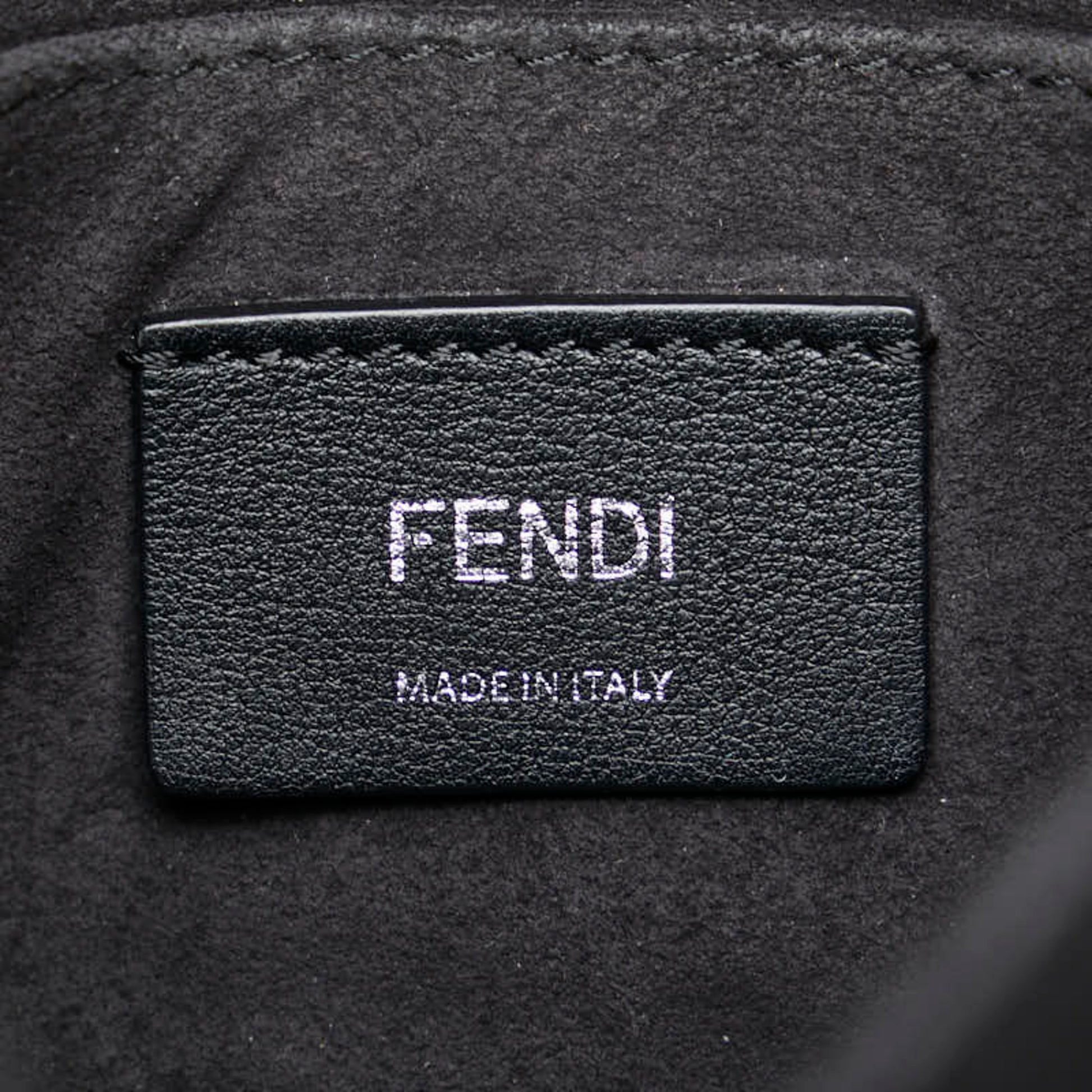 Fendi Kan I, Black, Leather, shoulder