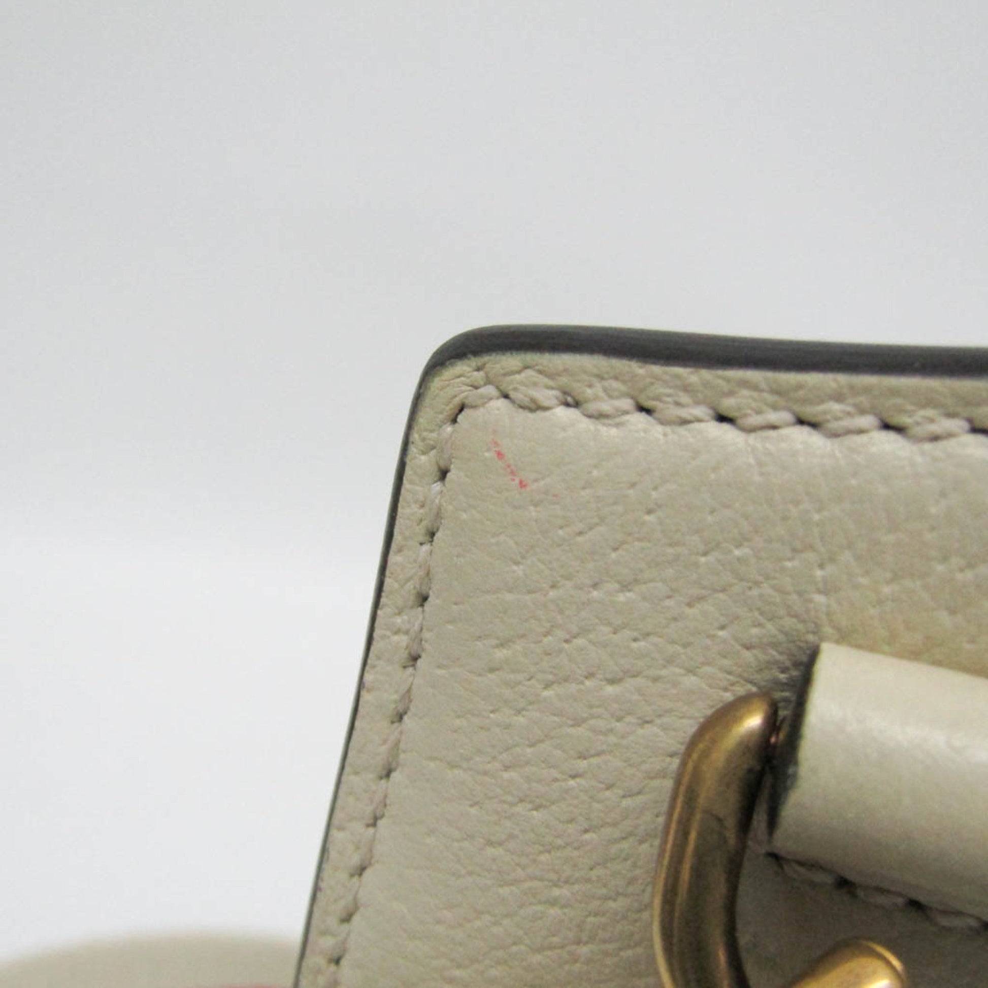 Gucci Sherry, White, Leather, shoulder