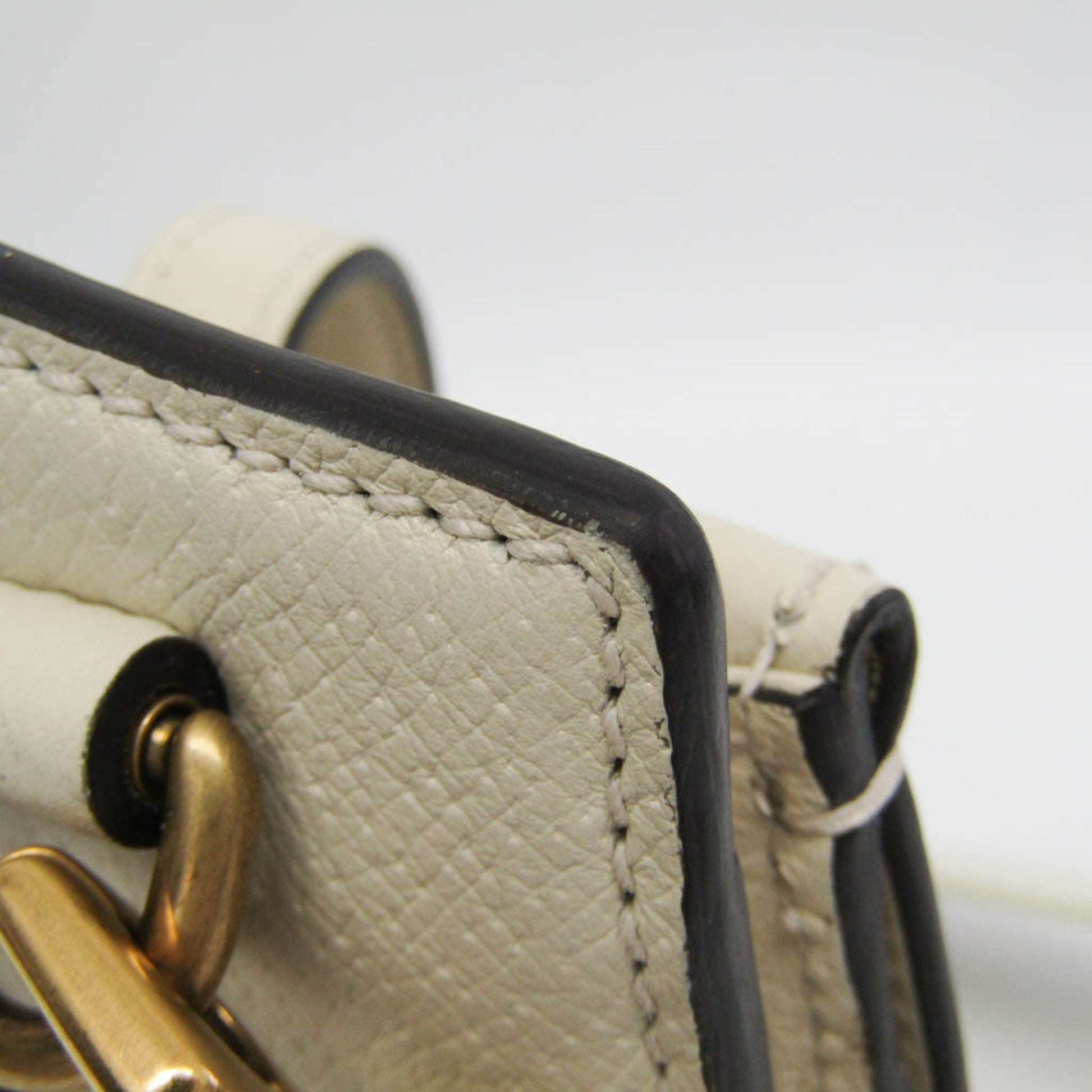 Gucci Sherry, White, Leather, shoulder