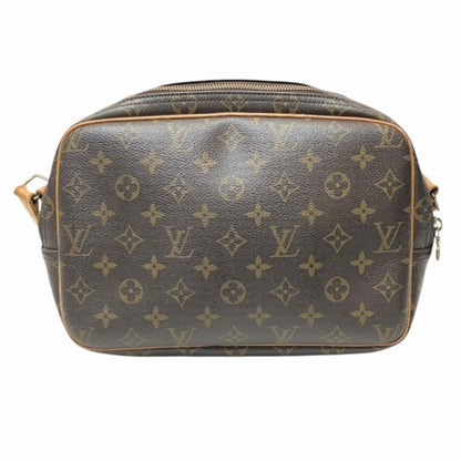 Louis Vuitton Reporter pm, Brown, Canvas, shoulder