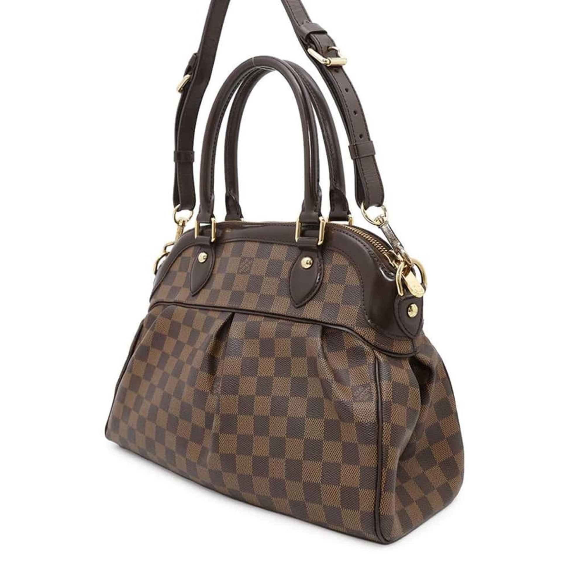 Louis Vuitton Trevi, Brown, Canvas, handbag