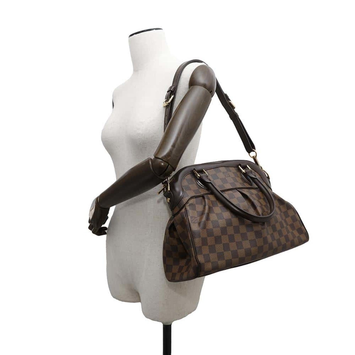 Louis Vuitton Trevi, Brown, Canvas, handbag