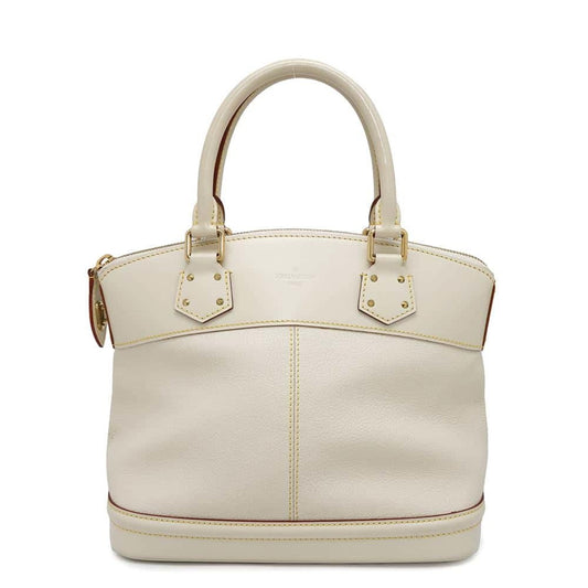 Louis Vuitton Lockit, White, Leather, handbag
