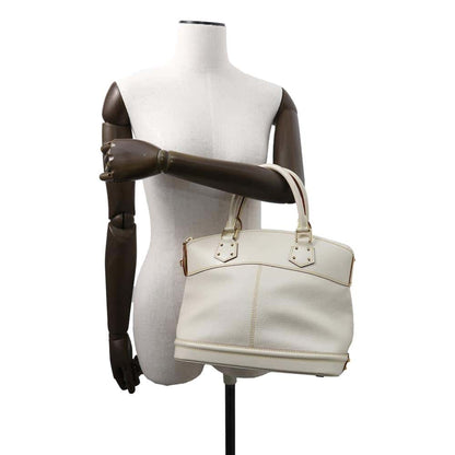 Louis Vuitton Lockit, White, Leather, handbag