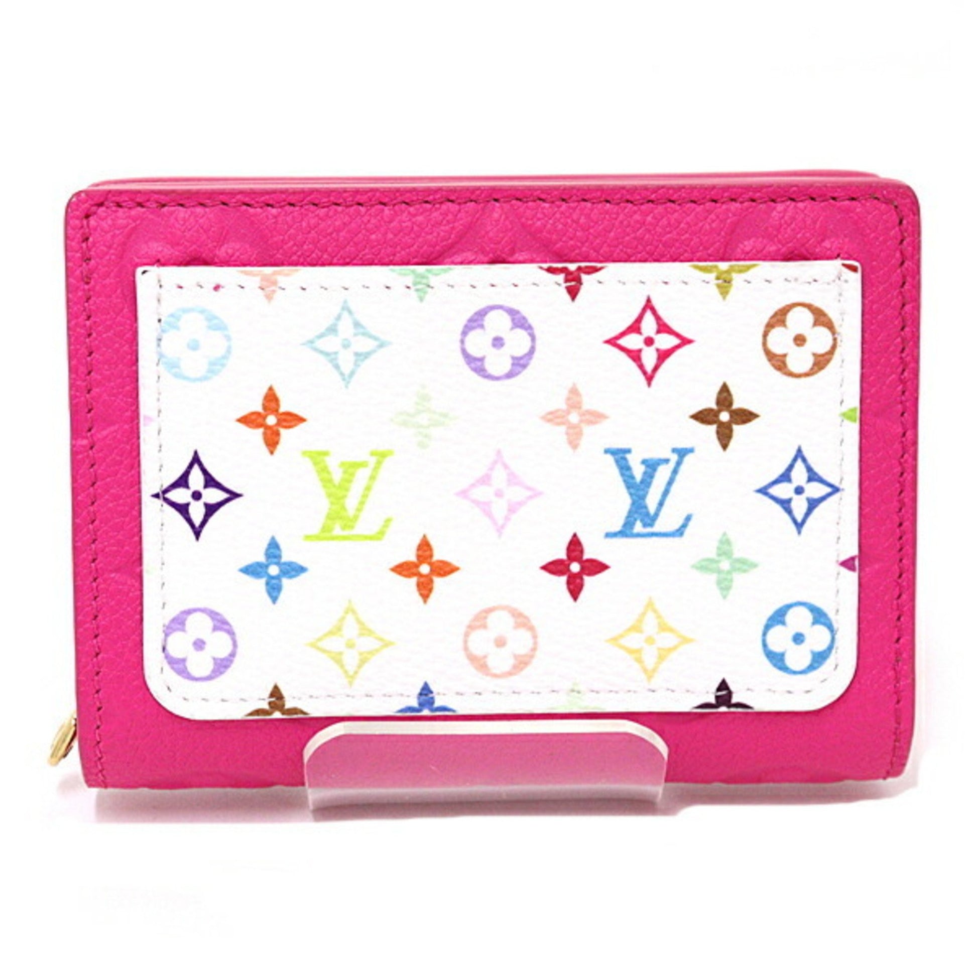 Louis Vuitton Cléa, Pink, Leather, wallet