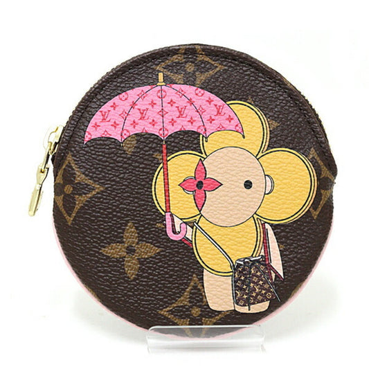 Louis Vuitton Coin purse, Brown, Canvas, wallet