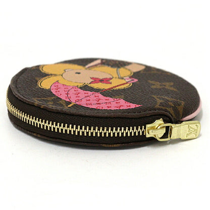Louis Vuitton Coin purse, Brown, Canvas, wallet