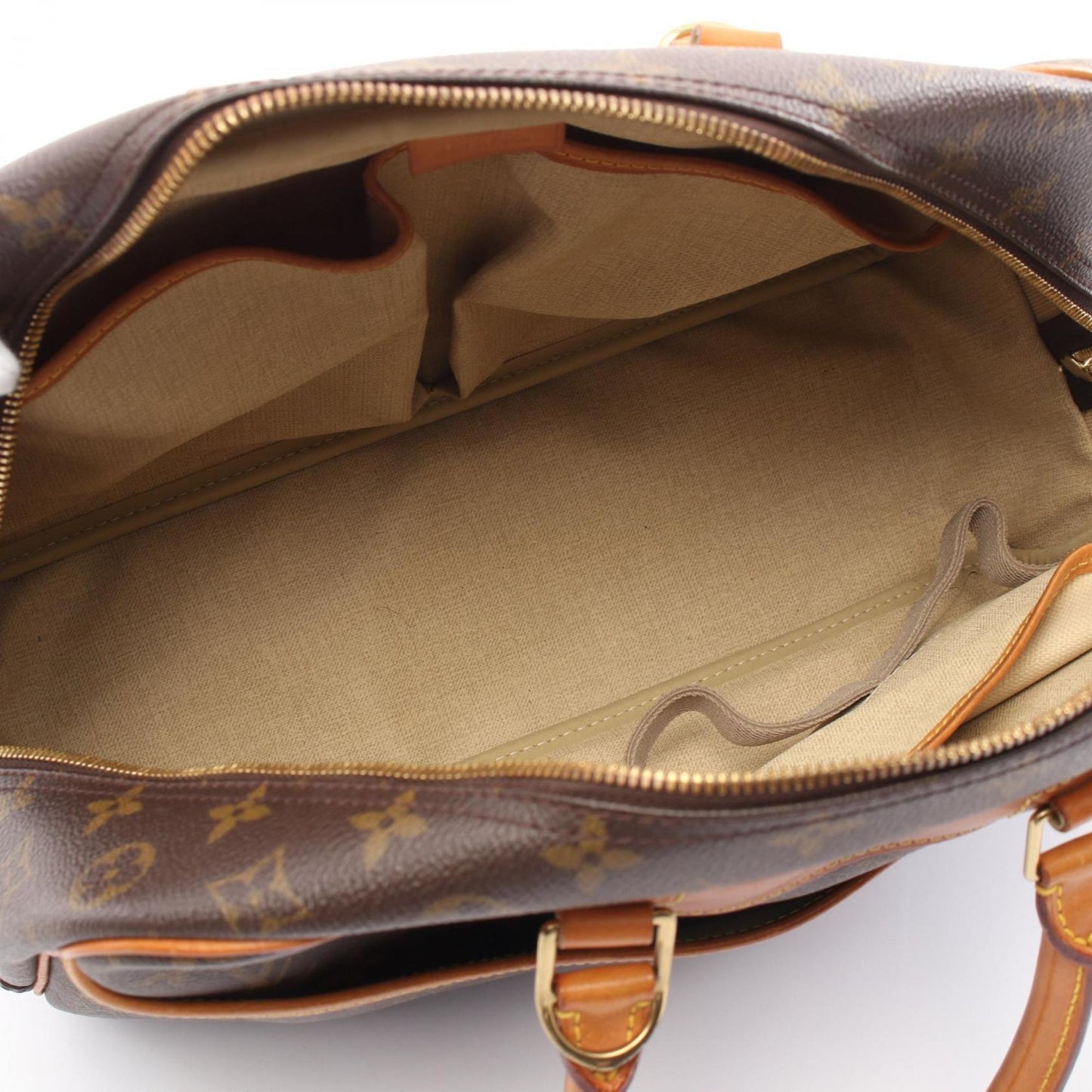 Louis Vuitton Deauville, Brown, Canvas, handbag