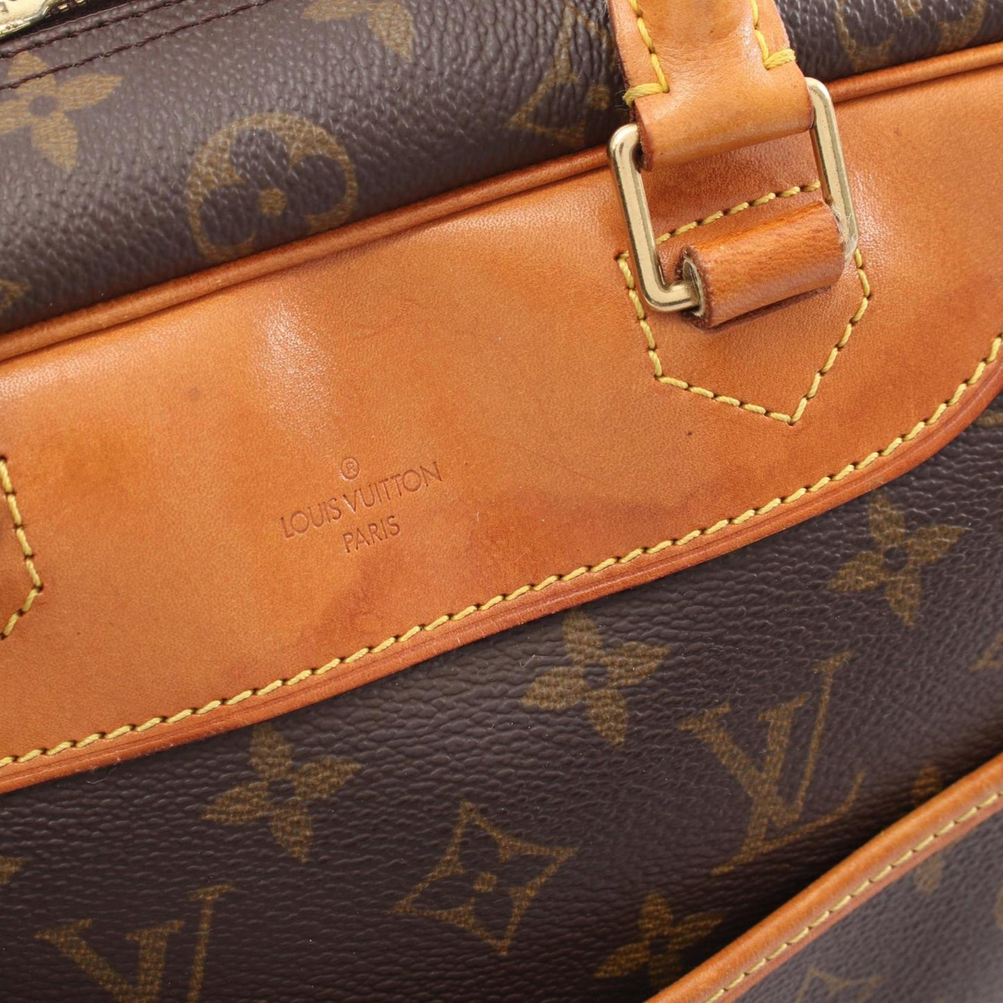 Louis Vuitton Deauville, Brown, Canvas, handbag