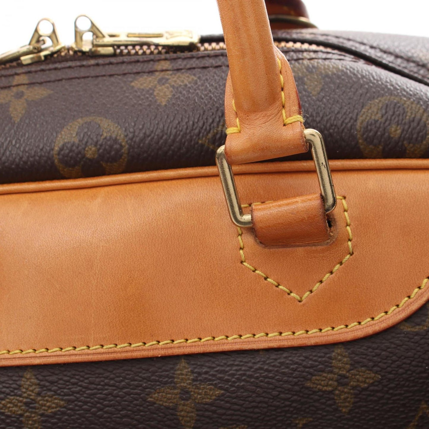 Louis Vuitton Deauville, Brown, Canvas, handbag