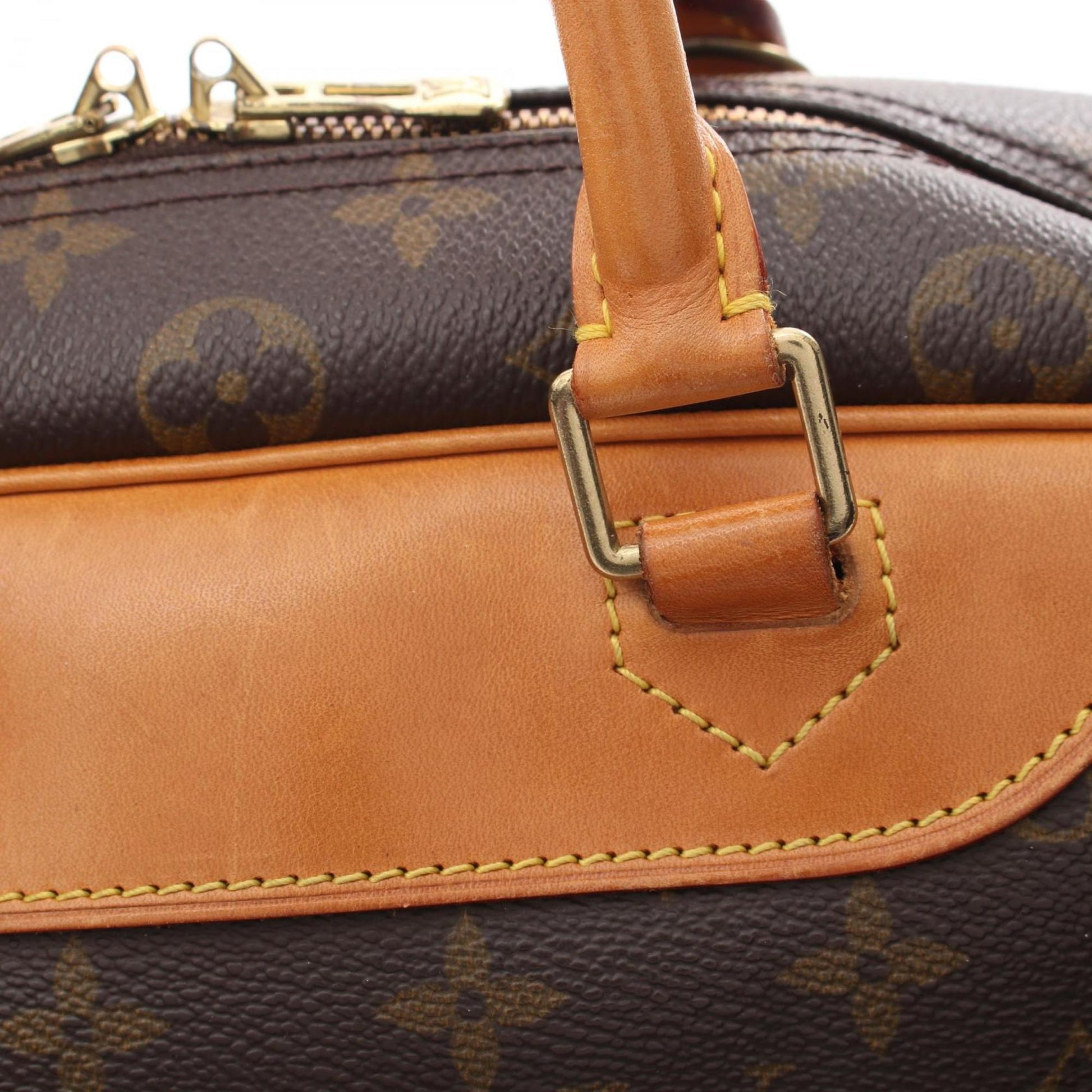 Louis Vuitton Deauville, Brown, Canvas, handbag