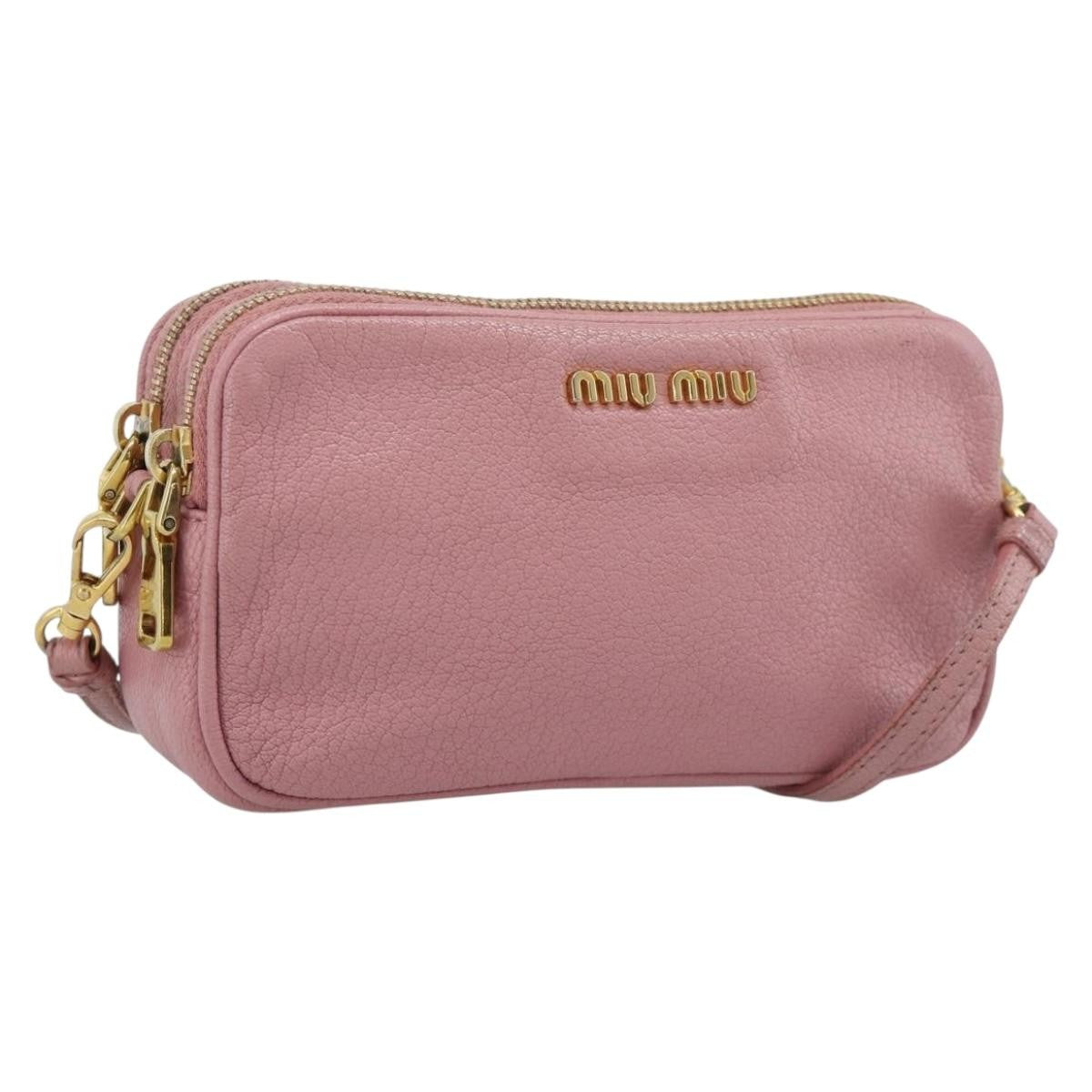 Miu Miu Vintage Leather, Pink, Leather, Handbag