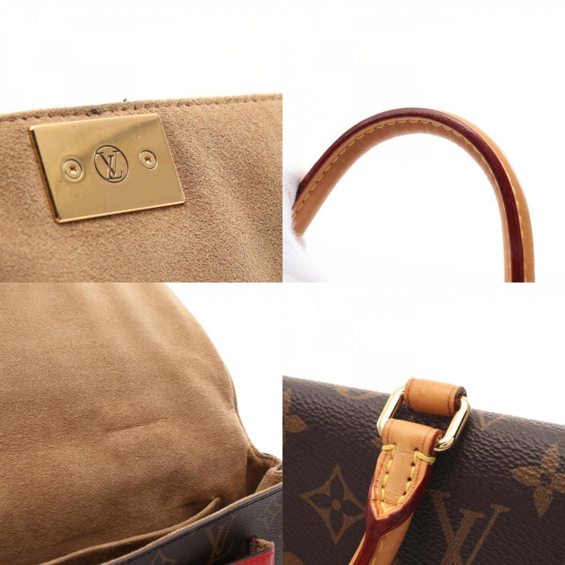 Louis Vuitton Marignan, Brown, Canvas, handbag