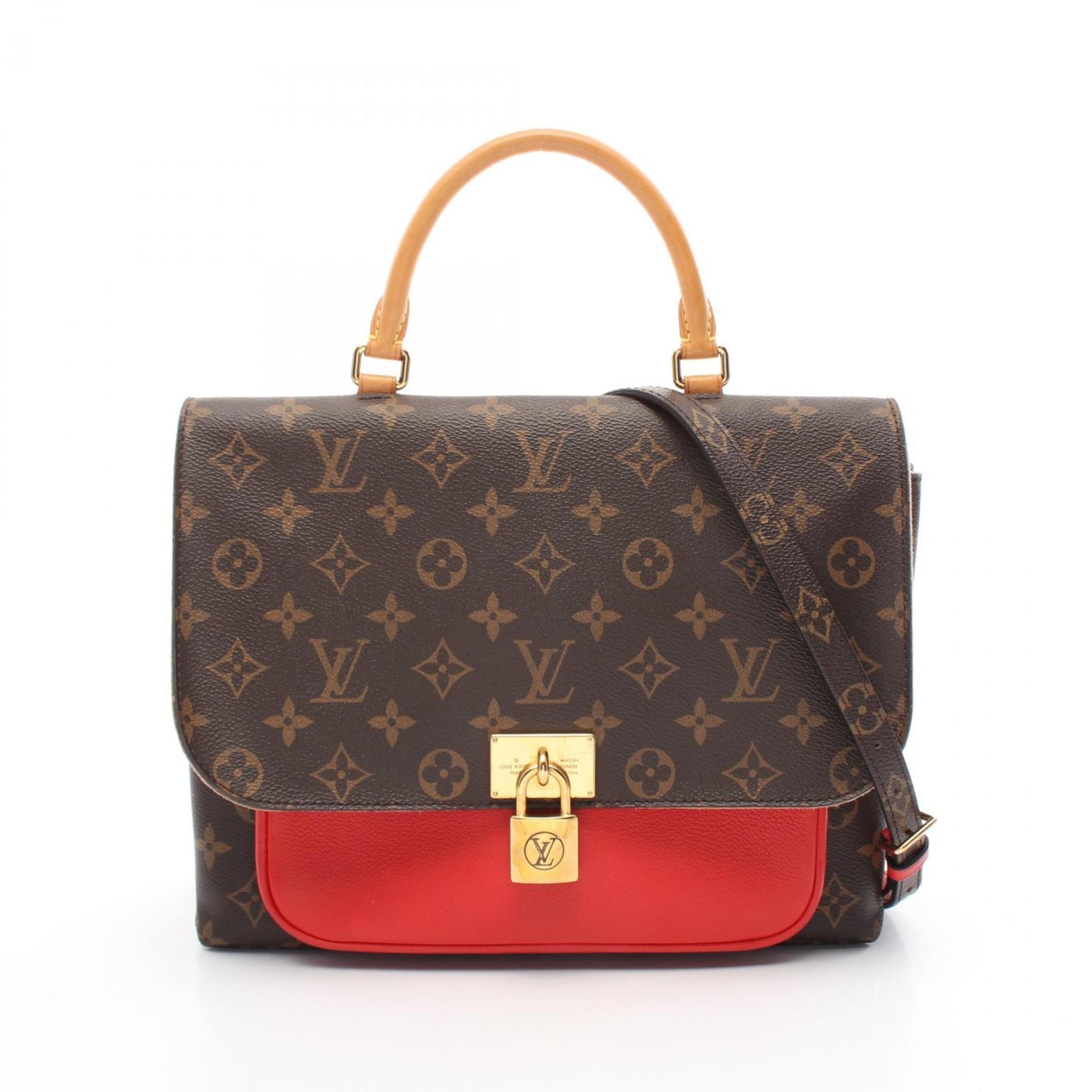 Louis Vuitton Marignan, Brown, Canvas, handbag