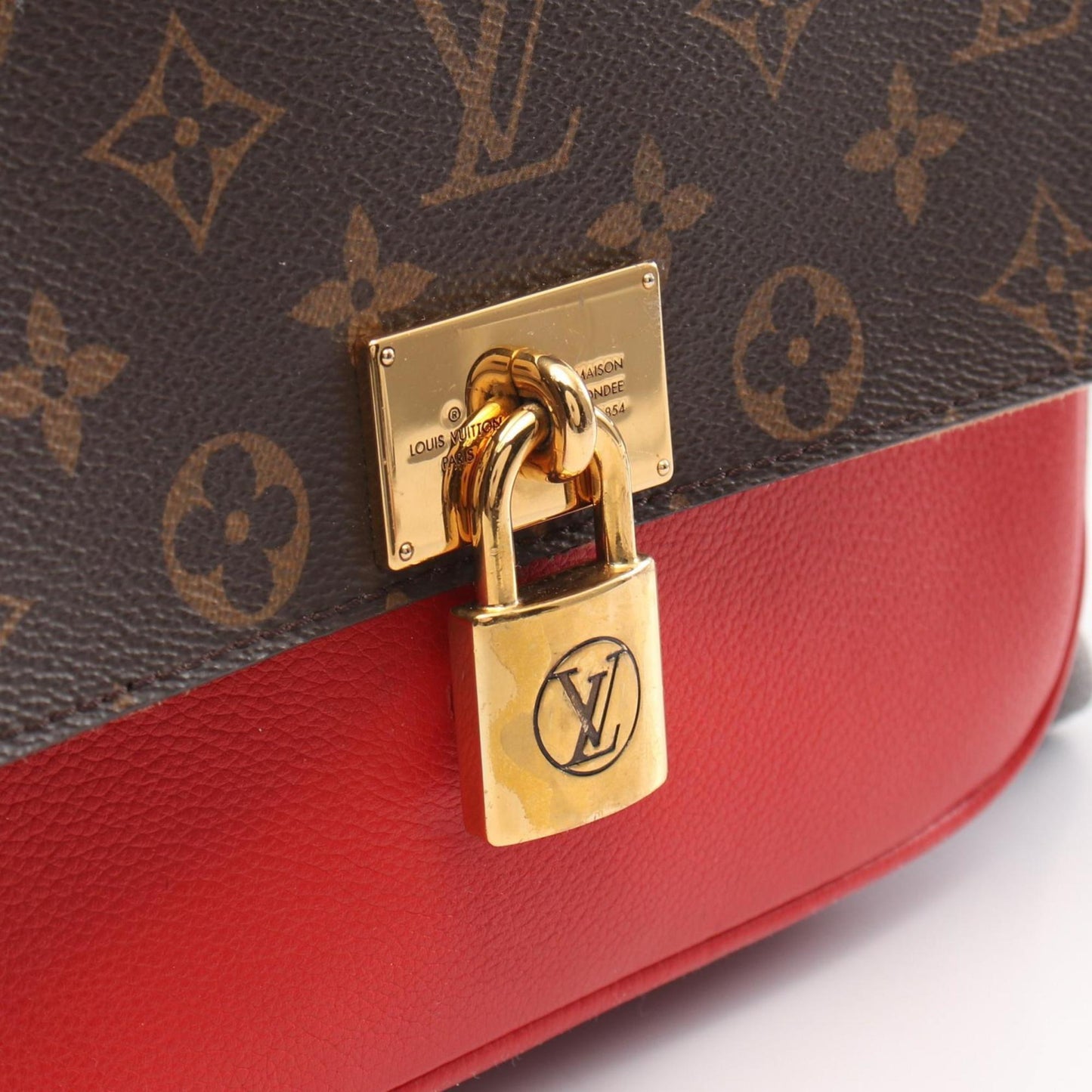 Louis Vuitton Marignan, Brown, Canvas, handbag