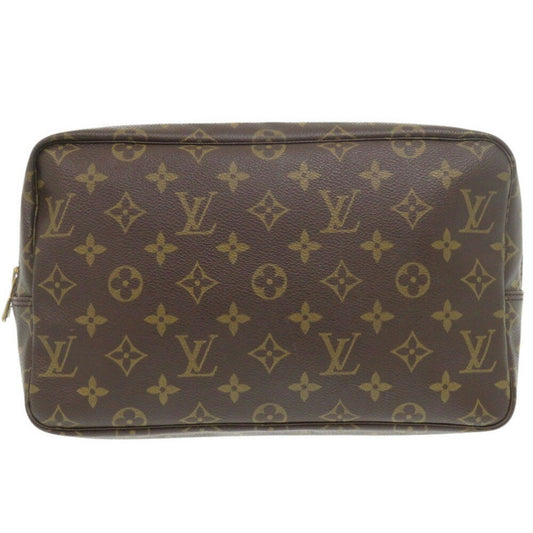 Louis Vuitton Trousse Toilette 28, Brown, Canvas, clutch