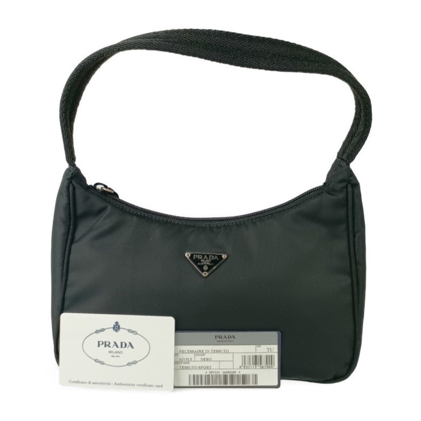 Prada Re-edition, Black, NYLON, shoulder