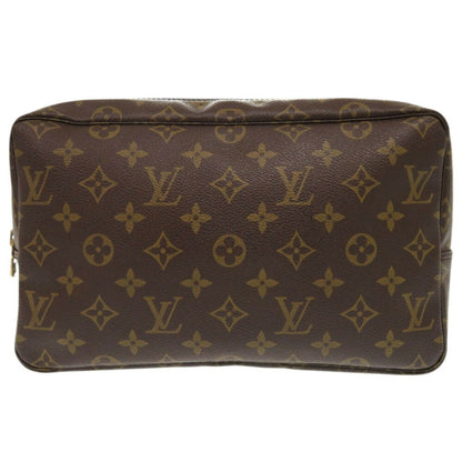 Louis Vuitton Trousse Toilette 28, Brown, Canvas, clutch