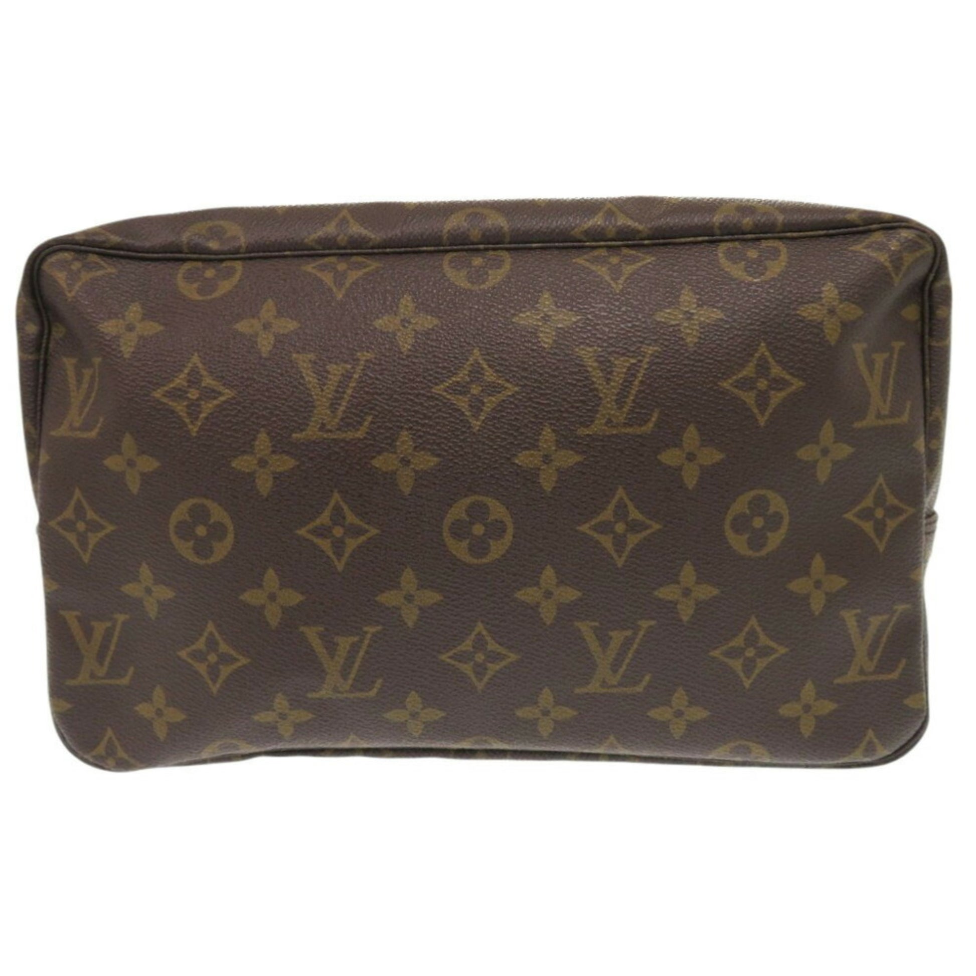 Louis Vuitton Trousse Toilette 28, Brown, Canvas, clutch