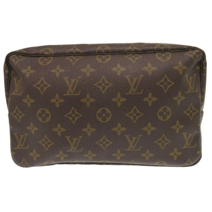 Louis Vuitton Trousse Toilette 28, Brown, Canvas, clutch