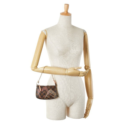 Louis Vuitton Mini Pochette Accessoires, Brown, Canvas, clutch