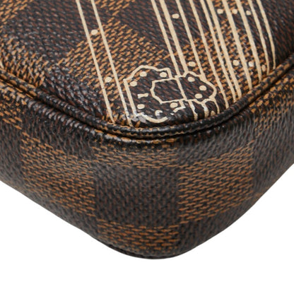 Louis Vuitton Mini Pochette Accessoires, Brown, Canvas, clutch