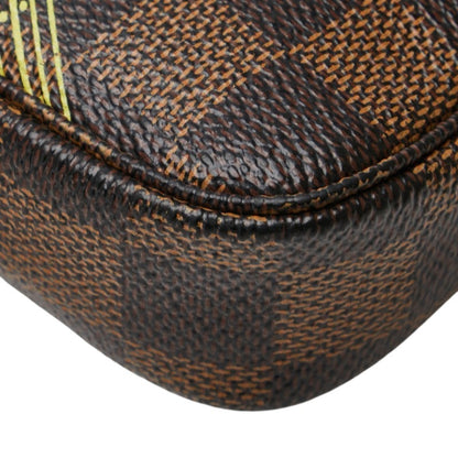 Louis Vuitton Mini Pochette Accessoires, Brown, Canvas, clutch