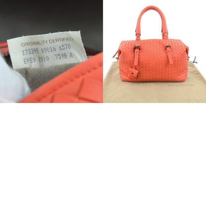 Bottega Veneta Intrecciato, Orange, Leather, handbag
