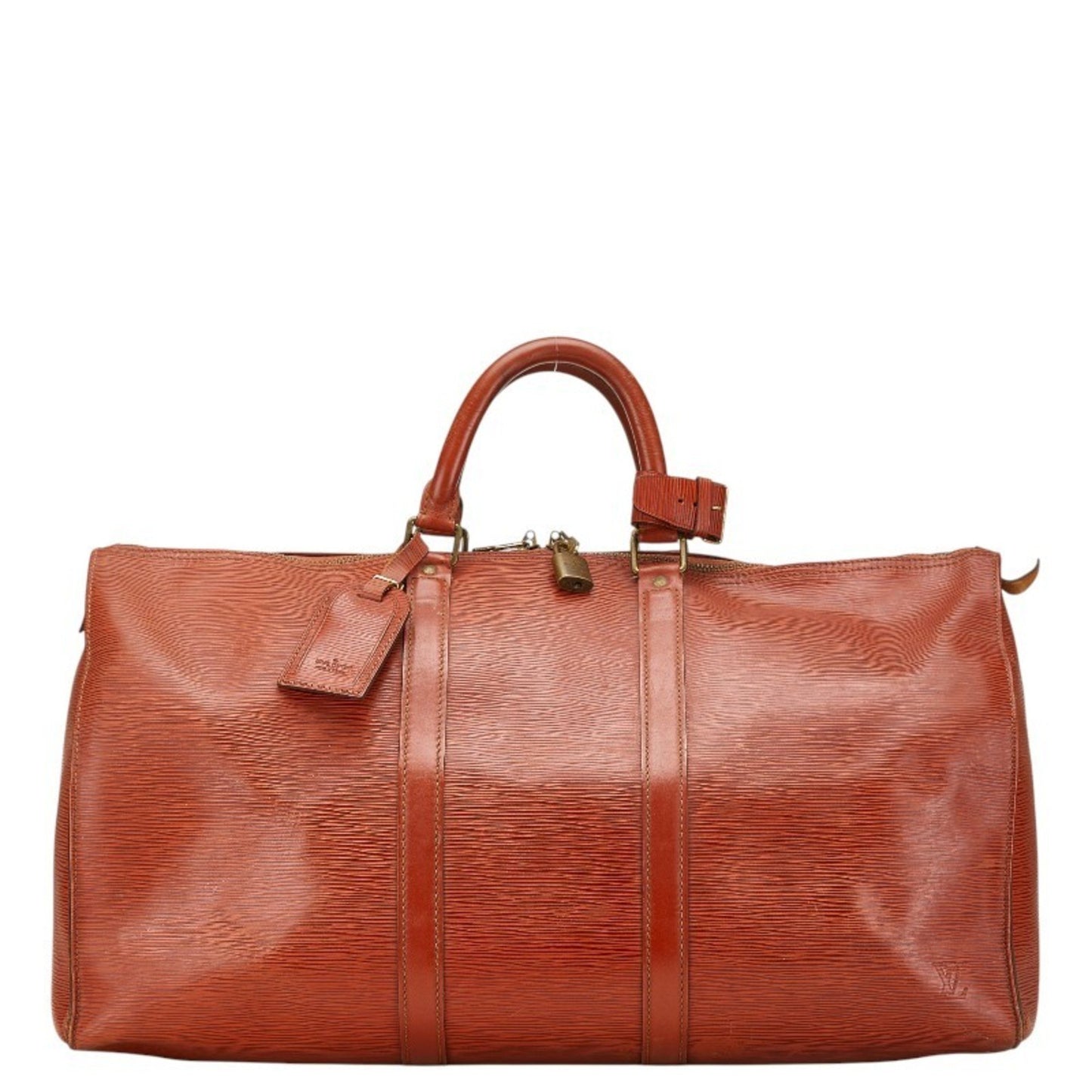Louis Vuitton Keepall 50, Brown, Leather, travel