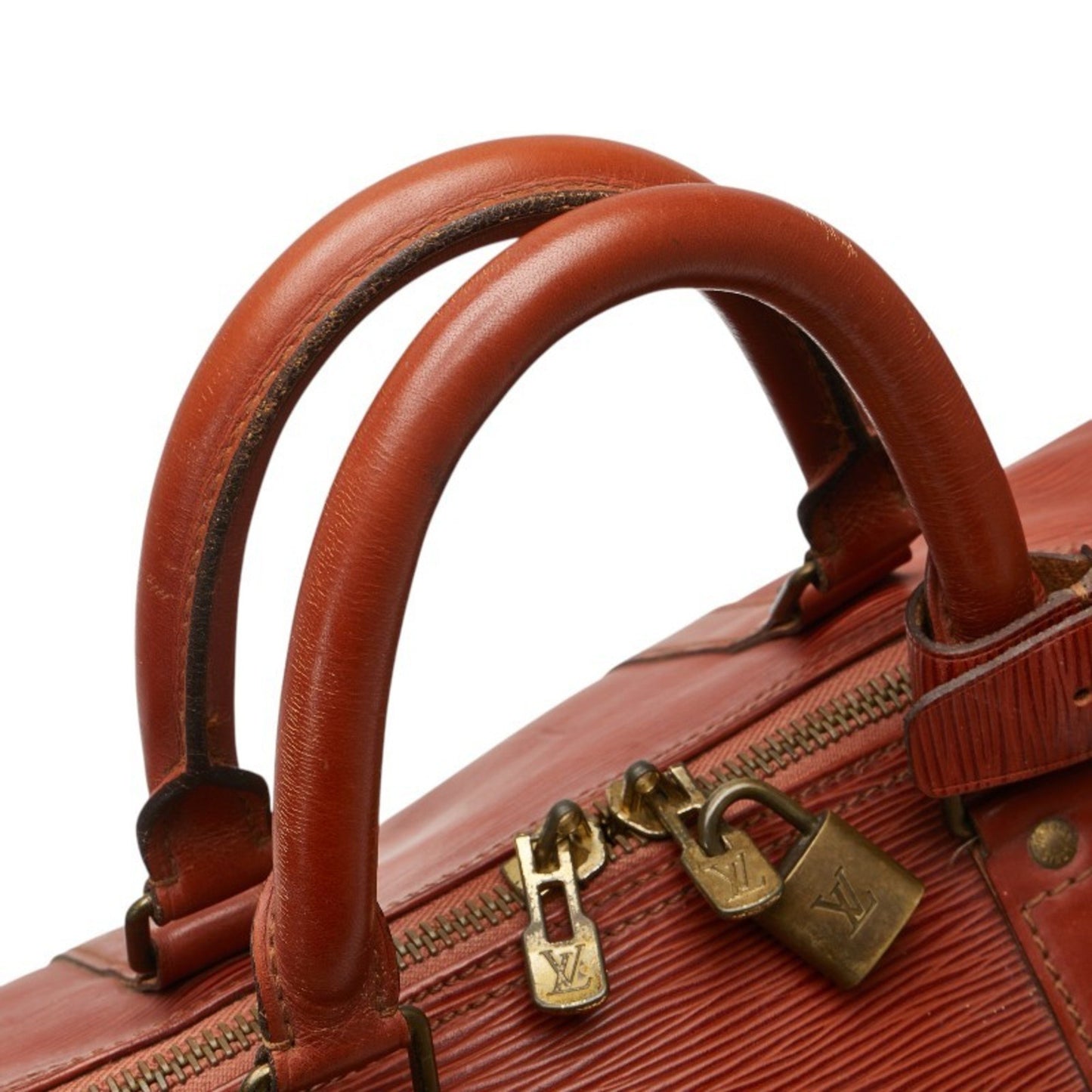 Louis Vuitton Keepall 50, Brown, Leather, travel