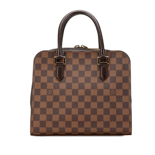 Louis Vuitton Triana, Brown, Canvas, handbag