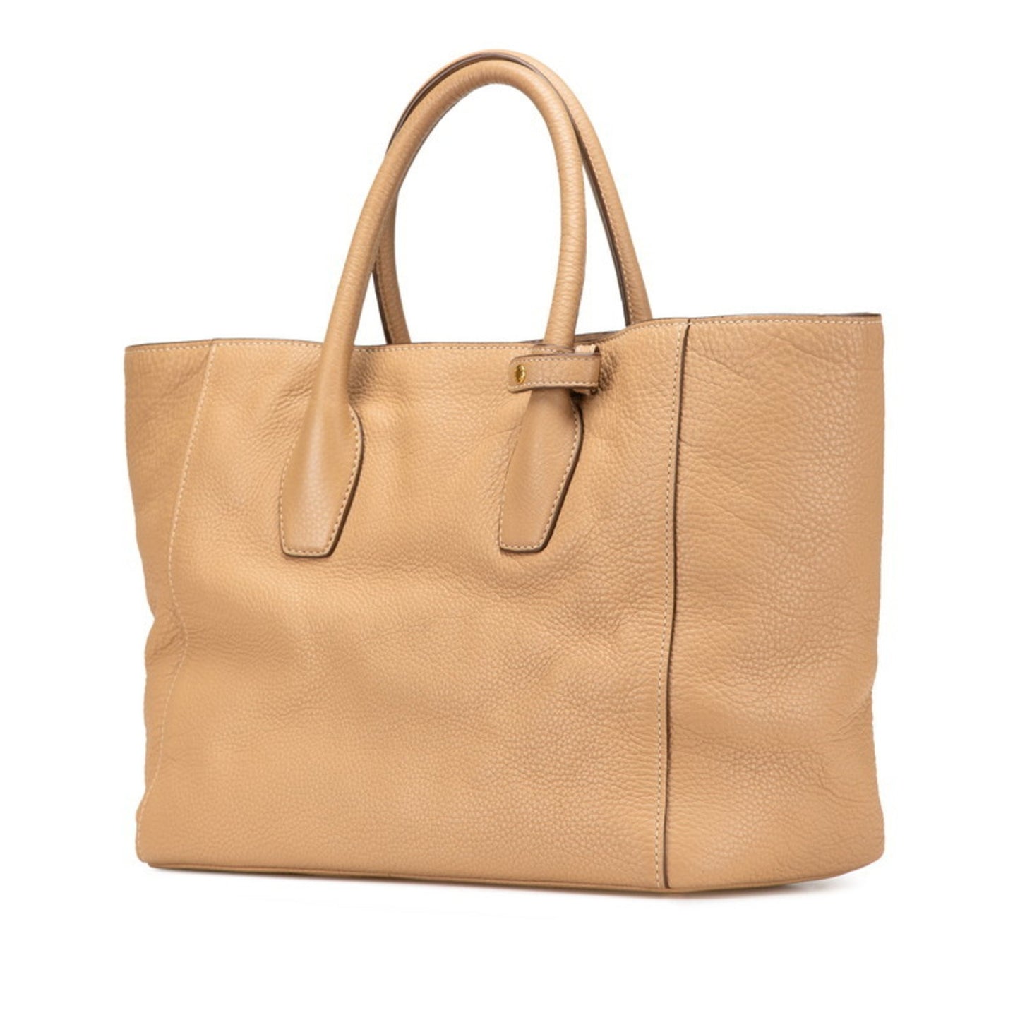 Prada Daino, Beige, Leather, tote