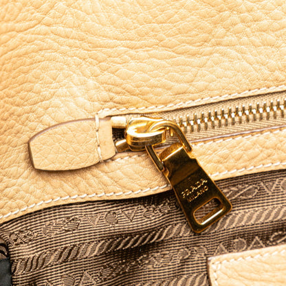 Prada Daino, Beige, Leather, tote