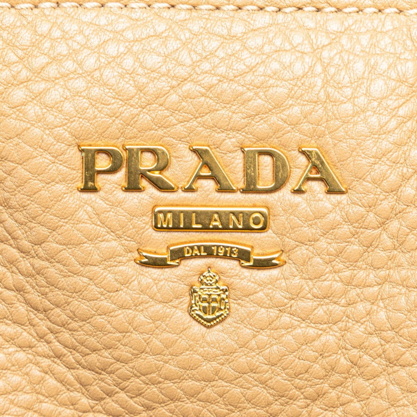 Prada Daino, Beige, Leather, tote
